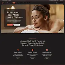 Wellness and therapy homepage