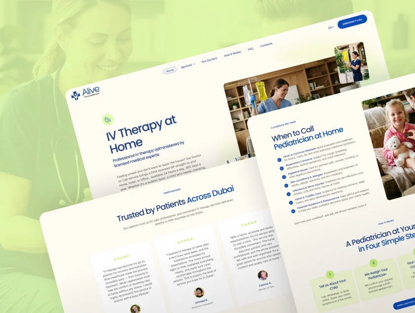 IV Therapy at Home - medical inner page