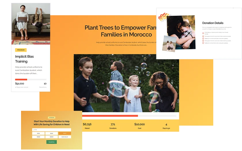Nonprofit Donations Charity website