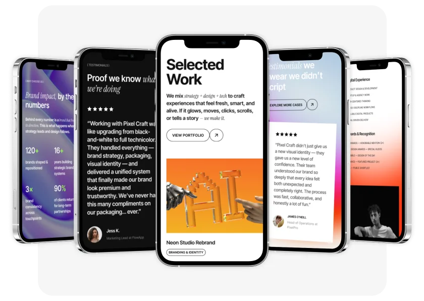 Creative portfolio site — selected work and case studies