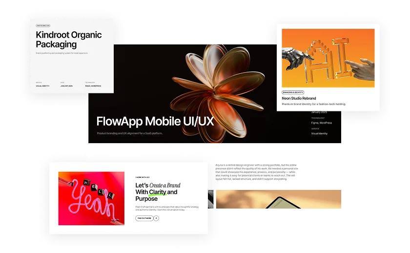 FlowApp Mobile UI/UX — app landing page design