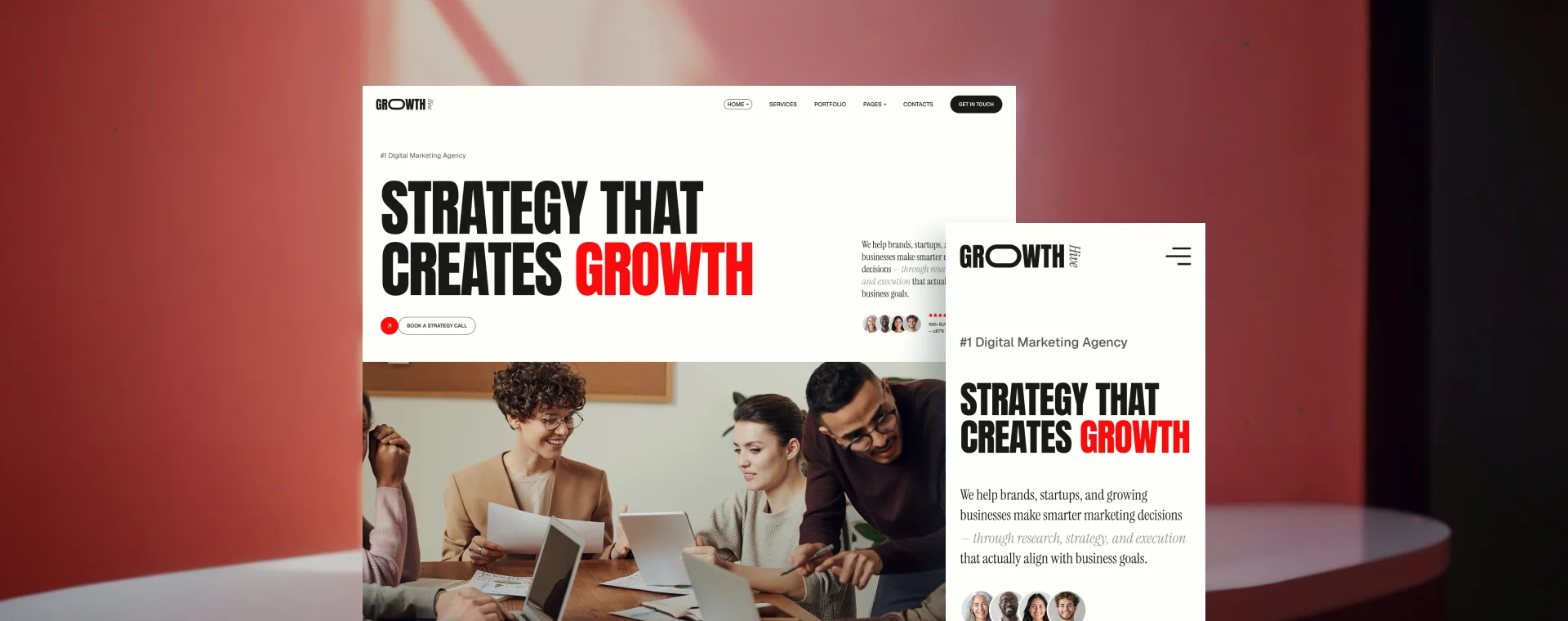 Strategy agency — Strategy That Creates Growth mobile preview