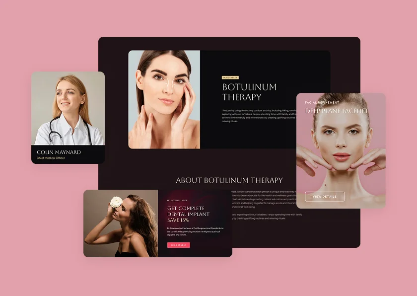 Premium therapy site — Therapy inner page layout